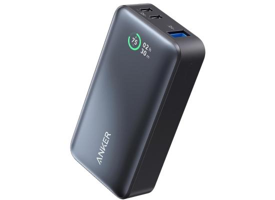 Anker Power Bank, 533 Power Bank (PowerCore 30W), Power IQ 3.0 Portable Charger with PD 30W Max Output, 10,000mAh Battery Pack for iPhone 16/15/14/13 Series, Dell, Microsoft Surface, iPad Pro,and More - Black